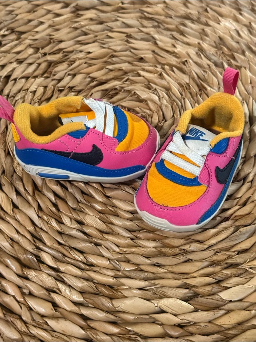 Nike Toddlers' Colorblock Sneakers in Pink, Yellow & Blue